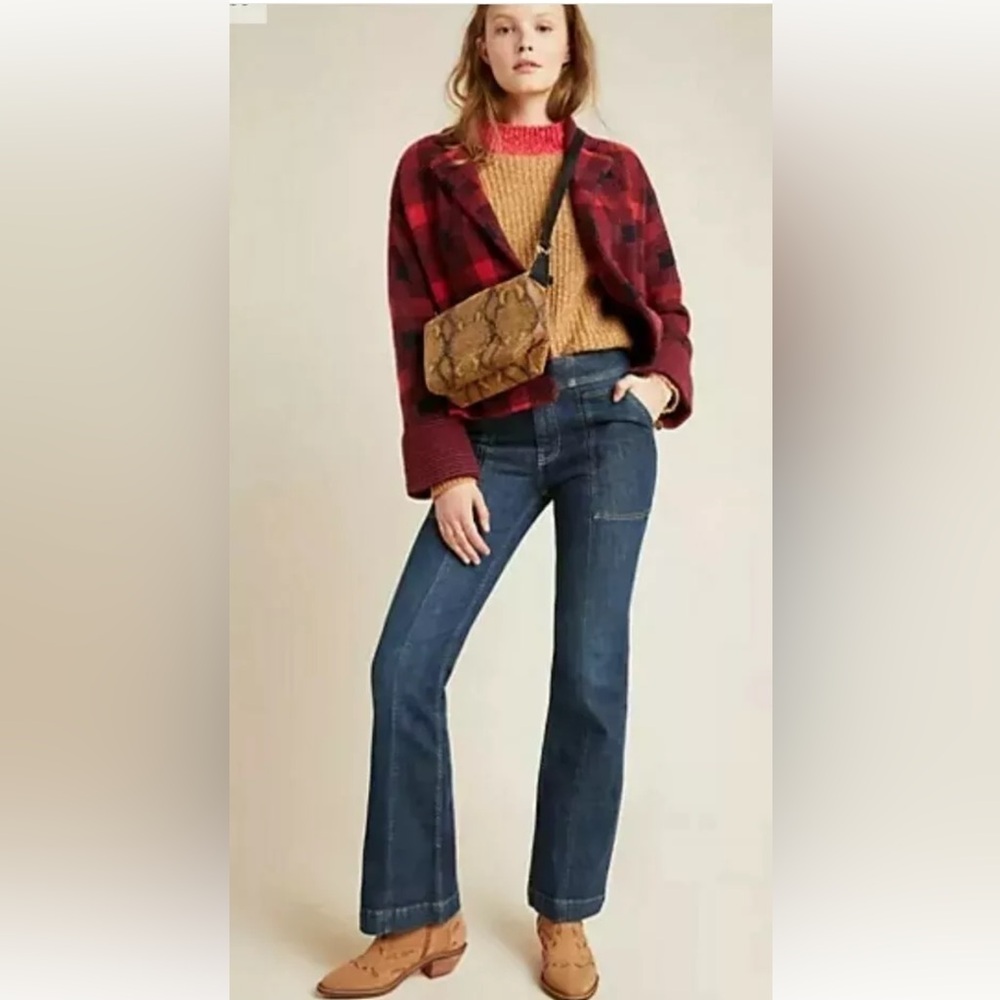 Pilcro High-Rise Utility Bootcut Jeans